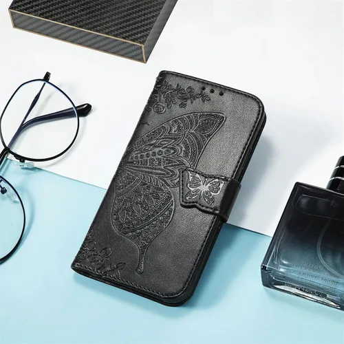 Miniatura 7 de Funda para teléfono Samsung Galaxy A15 5G, funda con tapa para mujer, tarjeteros de crédito en relieve mariposa flor de cuero PU correa de muñeca