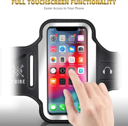 Miniatura 8 de TRIBE Brazalete Portateléfono para Correr. Brazalete Deportivo para Teléfono Celular iPhone y Galaxy para Mujeres, Hombres, Corredores, Trotar