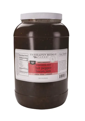 Miniatura 11 de Terrapin Ridge Farms - Mermelada de tocino y pimiento picante - Crema dulce y picante con tocino real y jalapeño - Condimento gourmet para queso