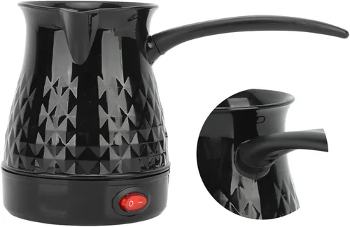Miniatura 6 de Cafetera turca, cafetera turca eléctrica de 20.3 fl oz, máquina de café turco ABS y acero inoxidable con mango extraíble como accesorio
