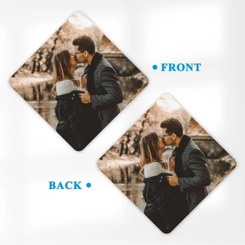 Miniatura 2 de Ambientador personalizado para automóvil – Ambientador de aire personalizado con foto de doble cara, ambientadores con olor con imagen para armario