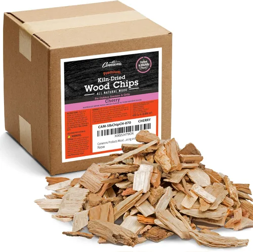 Miniatura 10 de Camerons Trozos gruesos de madera de nuez pecán 100% natural para ahumador - Caja de 420 Pulg. cúbicas, aproximadamente 5 libras - Hojuelas secas al