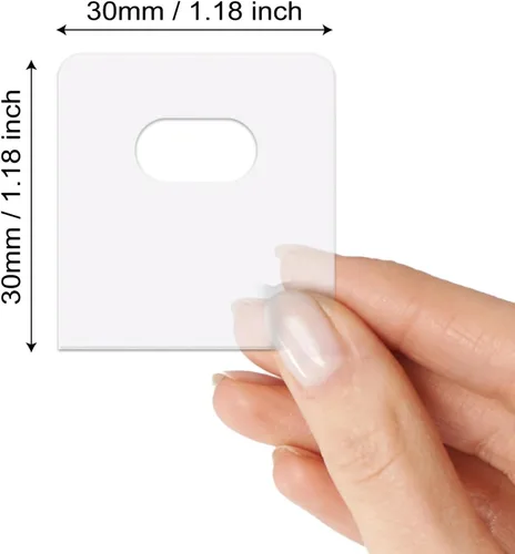 Miniatura 2 de 36 pestañas de reparación de persianas verticales transparentes, paneles de listones de repuesto, persianas autoadhesivas, fijadores de repuesto