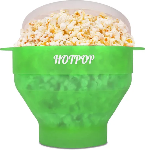 Miniatura 14 de El original Hotpop - Palomitas de maíz para microondas, máquina de palomitas de silicona, cuenco plegable sin BPA y apto para lavavajillas - 20 Gris