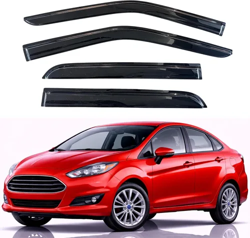 Miniatura 187 de KPY Visor de ventana compatible con Hyundai Tucson 2021-2025, 4 piezas de deflector de ventilación para ventana lateral, estilo Mugen, protector