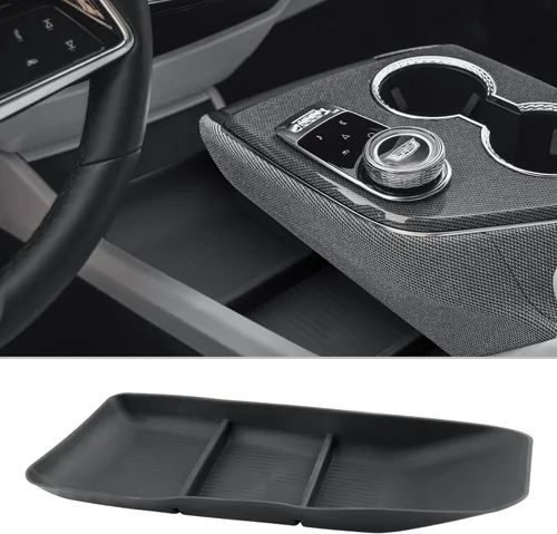 Miniatura 13 de CDEFG Organizador de consola central Chevy Silverado Sierra 2500HD 3500HD 2019-2025 2026 (solo asiento plegable de banco dividido)