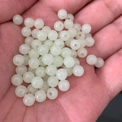 Miniatura 3 de 200 cuentas redondas de plástico suave brillante de 0.315 pulgadas, cuentas suaves de goma, caja de accesorios de señuelos de pesca, huevos de cebo