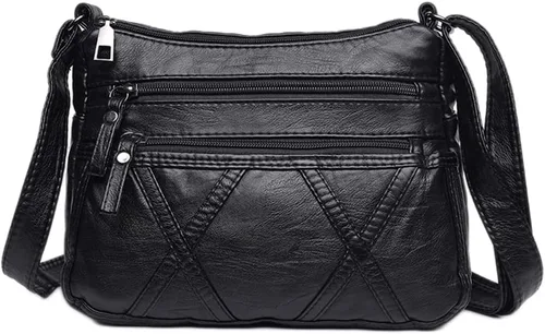 Bolsos cruzados impermeables para mujer, bolso bandolera casual de piel sintética para mujer, bolso cruzado