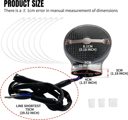 Miniatura 6 de Barra de luz LED trasera indicadora de señal de giro para Road King, lente ahumada, carcasa cromada, señal de giro para Harley Electra Glide