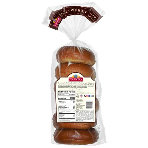 Miniatura 2 de Toufayan - Bagels de trigo integral en rodajas – Vegano, Kosher, 2 paquetes (12 bagels en total), textura suave, ideal para desayuno o sándwiches