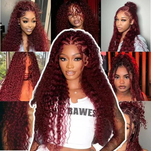 Miniatura 8 de Paquete de cabello humano virgen brasileño de 12 pulgadas, color borgoña 99j, extensiones de cabello humano virgen brasileño para mujeres