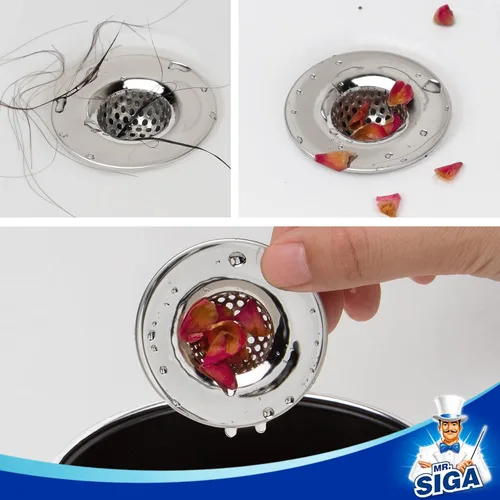 Miniatura 6 de MR.SIGA Colador de Fregadero de Baño, Utilidad, Slop, Colador de Drenaje de Fregadero de Bañera y Lavabo Atrapa Cabellos, Colador de Drenaje