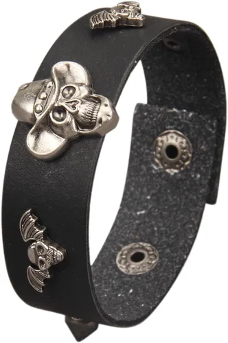 Miniatura 14 de Jeilwiy Pulseras de cuero punk para hombres, pulseras hechas a mano, brazalete ancho, joyería trenzada, color negro y marrón, ajustable, regalos
