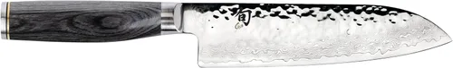 Miniatura 11 de Shun Cutlery Premier Santoku Cuchillo de 5.5 pulgadas, cuchillo de inspiración asiática para preparación de alimentos multiusos, alternativa a