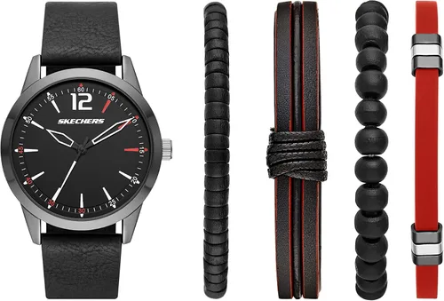 Miniatura 7 de Skechers Set de Regalo para Hombre con Reloj y Pulsera Apilable o Correa Intercambiable