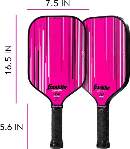 Miniatura 2 de Franklin Sports Paletas Profesionales de Pickleball - Serie Signature Paleta Profesional de Pickleball con Superficie MaxGrit - Paletas de Pro