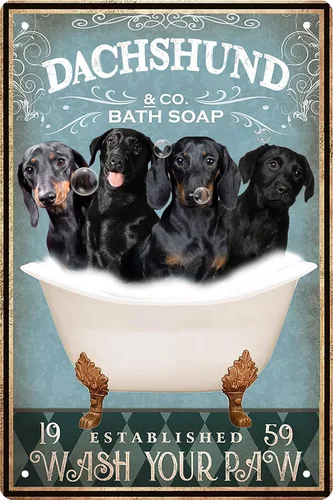 Miniatura 19 de Divertido cartel de baño con diseño de cerdo - Decoración de granja, cartel de cerdo, arte de pared, póster retro, decoración de pared para bar