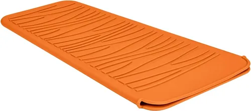 Miniatura 28 de Alfombrilla de viaje de silicona resistente al calor para plancha de pelo (1 paquete, rosa malva, 11 x 5.3 pulgadas)