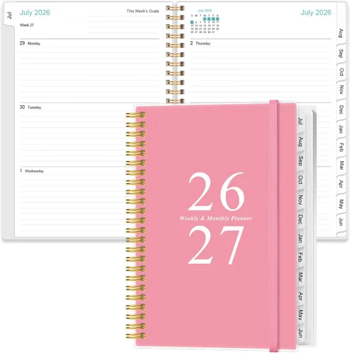 Miniatura 13 de Agenda de bolsillo/calendario 2026 - Agenda 2026 de enero de 2026 a diciembre de 2026, agenda 2026 con 12 pestañas, encuadernación de doble alambre