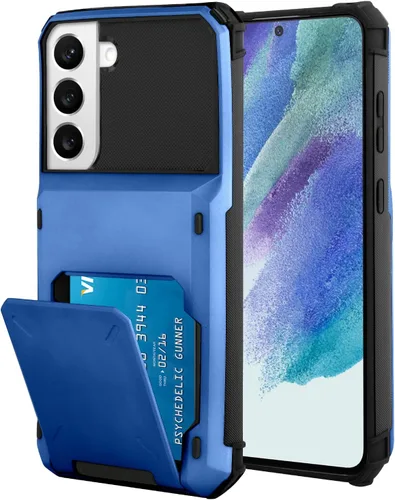 Miniatura 18 de Funda tipo cartera para Samsung Galaxy S22 Ultra con 4 ranuras para tarjetas de crédito a prueba de golpes, funda híbrida de protección reforzada