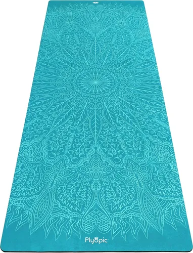 Miniatura 8 de Plyopic. Tapete de yoga todo en uno, combo de tapete de lujo con agarre para el sudor, ideal para yoga, yoga caliente, bikram, pilates, Moons