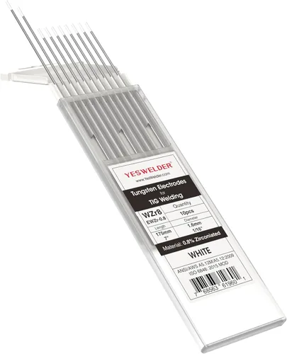 Miniatura 31 de YESWELDER - Electrodo de tungsteno para soldadura TIG, ceriado al 2%, de 1/16 x 7 pulgadas (gris, WC20/EWCe-2), paquete de 10