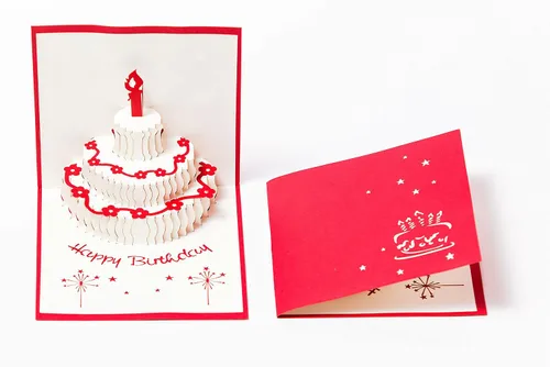 Miniatura 3 de Tarjetas de felicitación 3D Pop Up Happy Birthday Gift para niños. Juego de 4 paquetes surtidos (paquete de 4, surtido)