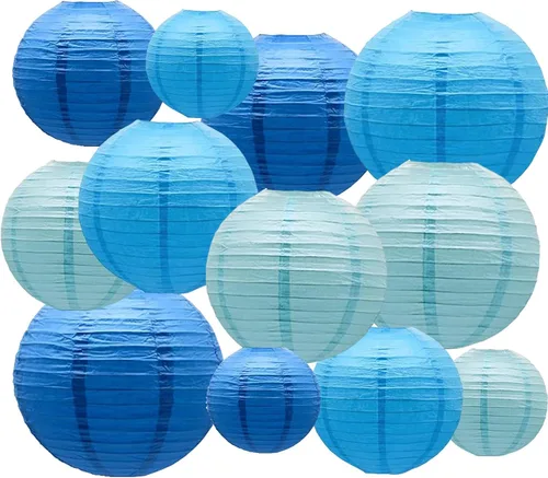 Miniatura 13 de Faroles de papel decorativos, faroles chinos colgantes para interiores y exteriores, para cumpleaños, bodas, Navidad, novia, decoración del hogar