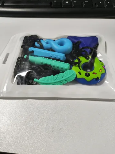 Miniatura 3 de Collares masticables para niños sensoriales, 6 collares sensoriales para masticar para niños y niñas con TDAH, SPD, autismo, necesidades de Azul