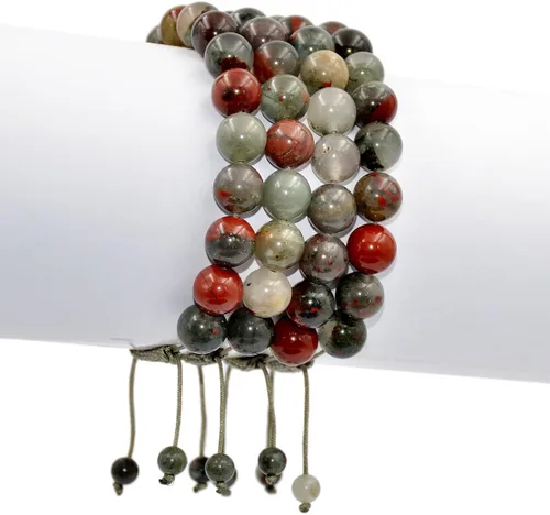 Miniatura 3 de AD Beads - Pulseras de gemas naturales de 0.39 pulgadas, cristales de sanación, macramé ajustable de 7 a 9 pulgadas