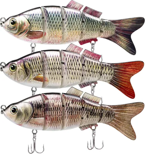 Miniatura 10 de TRUSCEND Swimmax - Señuelos de pesca fáciles de atrapar con ganchos BKK, ondulación, vibración, traqueteo y gorgoteo para más mordeduras, cebos