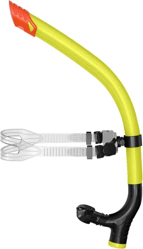 Miniatura 8 de Snorkel de nadador para natación regazo, equipo de esnórquel para adultos, entrenamiento de natación, boquilla de silicona de montaje central
