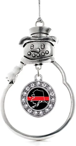 Miniatura 148 de Inspired Silver - Roller Queen - Adorno de Navidad plateado - Adorno circular para árbol de Navidad con circonita cúbica - Decoración colgante