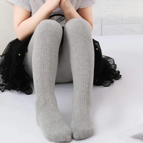 Miniatura 5 de American Trends Medias suaves para bebé, mallas de punto trenzado para bebés, medias de invierno para niñas recién nacidas, medias para niños