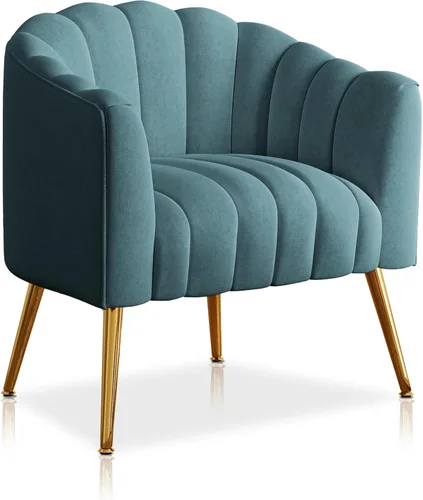 Miniatura 14 de Dewhut Silla decorativa de calabaza de gran tamaño, modernas y cómodas sillas tapizadas de terciopelo, sillón individual de lujo para sala de estar
