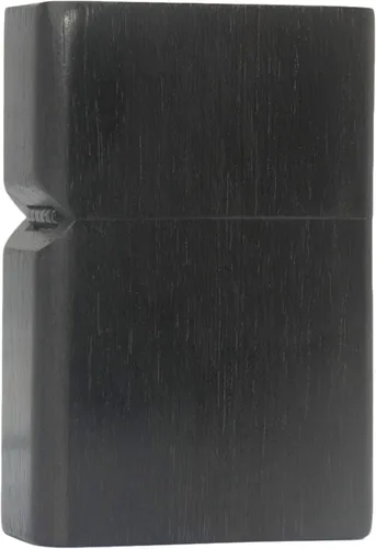 Miniatura 30 de Caja de carcasa de madera de ébano negro natural tallada para módulo Zippo (Serpiente Cobra)