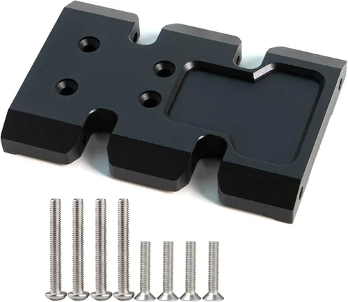 Miniatura 11 de AMK Rieles de marco de chasis SCX10 de fibra de carbono gruesa de 0.138 in DIY 12.323 in Wheelbass 1/10 RC Crawler Body LCG Builder Kit Axial SCX10
