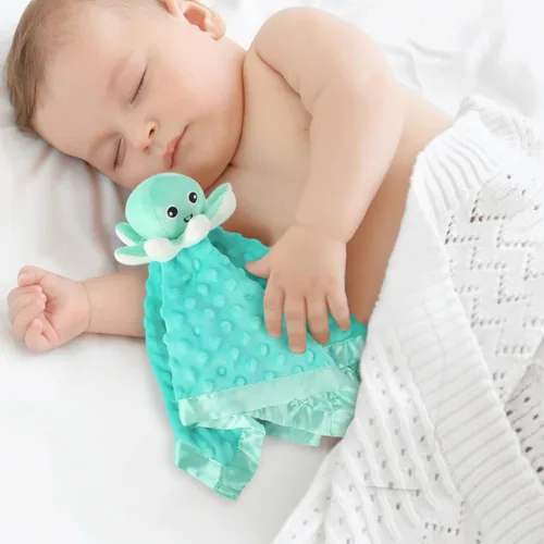 Miniatura 4 de Manta de seguridad para bebé, Loveys para bebés, juguete de peluche de pulpo, regalo de animales de peluche para niñas y niños recién nacidos Pulpo