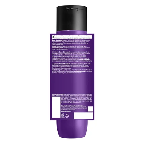 Miniatura 6 de Matrix Champú antioxidante Color Obsessed Mejora el color del cabello y evita la decoloración Para cabello teñido Libre de crueldad animal