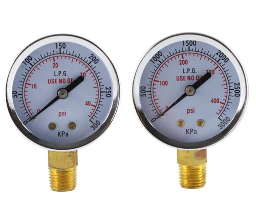 Miniatura 6 de SÜA - Manómetro de alta presión para regulador de propano 0-400 psi - 2 pulgadas