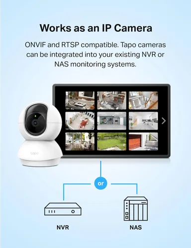 Miniatura 7 de Tapo TP-Link - Cámara de seguridad 2K con giro e inclinación para monitor de bebé, cámara de perro con detección de movimiento, audio bidireccional