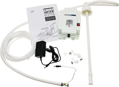 Miniatura 2 de TDRRICH Sistema de bomba de dispensación de agua embotellada de un solo tubo para refrigerador, bomba de agua eléctrica para cafetera, 5 galones, 25