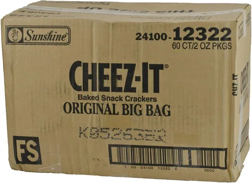 Miniatura 3 de CHEEZ-IT Galletas horneadas, galletas originales, bolsas de 2 onzas (paquete de 60)