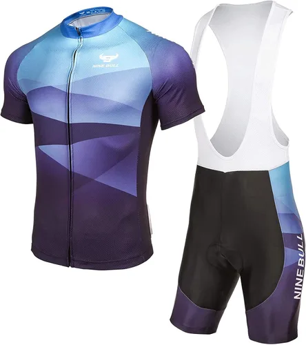 Conjunto de camiseta de ciclismo para hombre, camiseta reflectante de secado rápido y pantalones cortos de ciclismo acolchados 3D, M