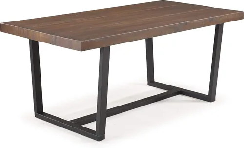 Miniatura 11 de Walker Edison mesa de comedor rectangular para 6 personas, de madera desgastada, de estilo moderno y campestre, 52 pulgadas, roble rústico