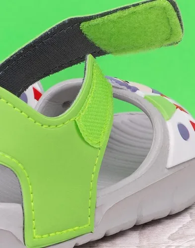Miniatura 5 de Disney Toy Story Buzz Lightyear Sandalias para niños pequeños Deslizadores de superhéroes para niños y niñas con correa de apoyo Zapatos de verano