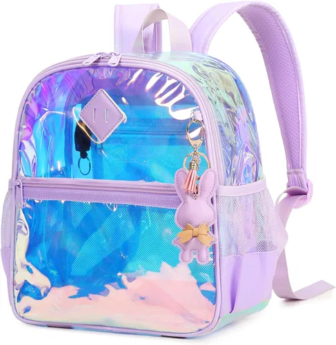 Miniatura 14 de MUSEVOS Mochila transparente para eventos de estadio aprobada 12x6x12, bolsa mini transparente de TPU gruesa con bolsillo frontal para conciertos