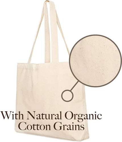Miniatura 3 de Bolsa de lona, diseño animal, refuerzo resistente, 100% algodón natural, para compras, comestibles, computadora portátil., XL, Bolso grande de lona
