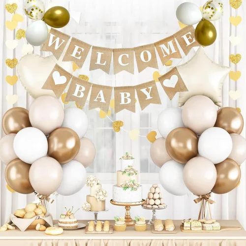 Miniatura 6 de Cartel de bienvenida para bebé, cartel de bienvenida para baby shower, cartel de revelación de género de arpillera preencordada para niño y niña