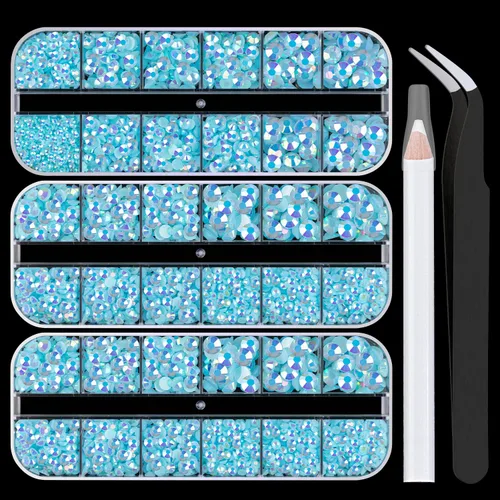 Miniatura 25 de 30000 diamantes de imitación de resina para deslumbrar con pegamento de joyería B7000, gemas de imitación doradas para manualidades, ropa, vasos